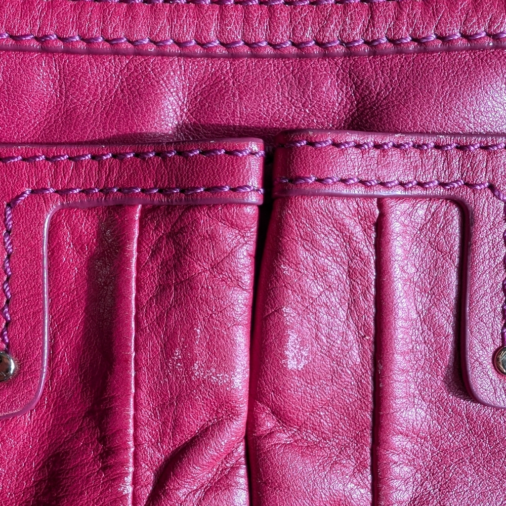 Mark Jacobs Totally Turnlock Mini Crossbody Red Leather Bag - Picture 2 of 7